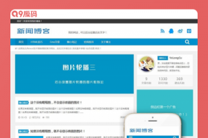 响应式新闻技术博客类网站源码  dedecms织梦模板 (自适应手机端)