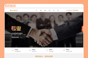 (自适应手机版)响应式代理记账财政咨询服务类网站源码 html5财务会计类pbootcms网站模板