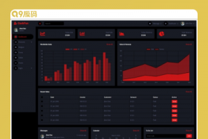后台数据统计Bootstrap5模板