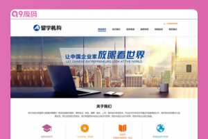 (PC/WAP)教育培训出国留学机构网站源码 教育咨询服务类网站pbootcms模板