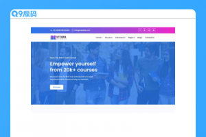 大学在线课程网站HTML模板