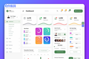电商销售统计管理ui框架模板