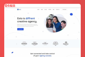 创意的微小企业工作室网站模板