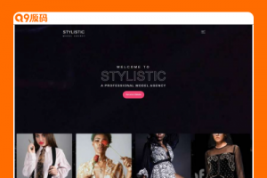 全屏背景Bootstrap4模特经纪公司网站模板