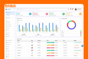 国外高端大气的html5响应式后台管理模板