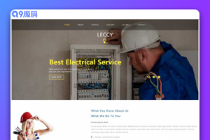 HTML5电气服务企业网页模板
