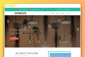 简洁干净的装修设计公司网站html模板
