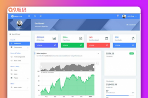 通用型html后台管理系统静态网站模板