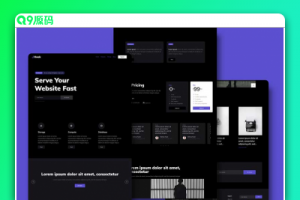 黑色大气网站技术服务HTML模板