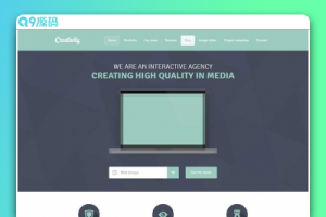 响应式媒体创意设计公司网站模板