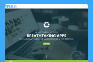 互联网公司网站模板 单页式网站模板