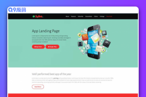 APP软件会员服务展示响应式静态html网页模板