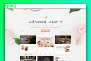 多种首页风格美容水疗spa沙龙中心网站模板