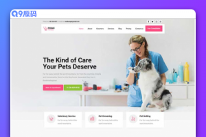 宠物网站模板源码 关于宠物的网页模板