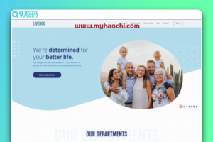 医疗健康服务网站HTML5模板