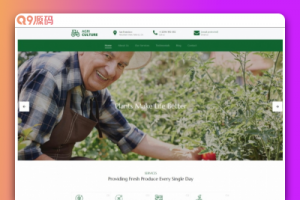 绿色有机果蔬农场Bootstrap模板