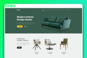 现代室内设计工作室网站模板
