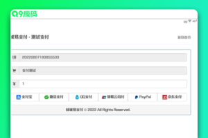彩虹易支付插件/支持微信，支付宝，QQ，京东，银联云闪付，PayPal支付