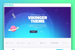 国外超火的WordPress主题 汉化版Vikinger模板