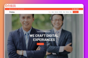 现代商务营销服务公司网站源码 html5模板