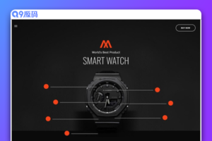 时尚腕表产品介绍HTML5网站源码 html5模板