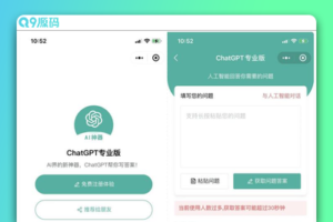 火爆全网的ChatGPT小程序页面模板，让AI回答你的任何问题