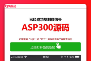 套推广页微信引流加好友源码 复制微信号跳转微信落地单页程序源码